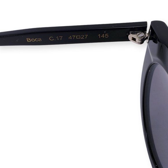 illesteva Sunglasses Boca Womens Black Handmade IT - Picture 10 of 11